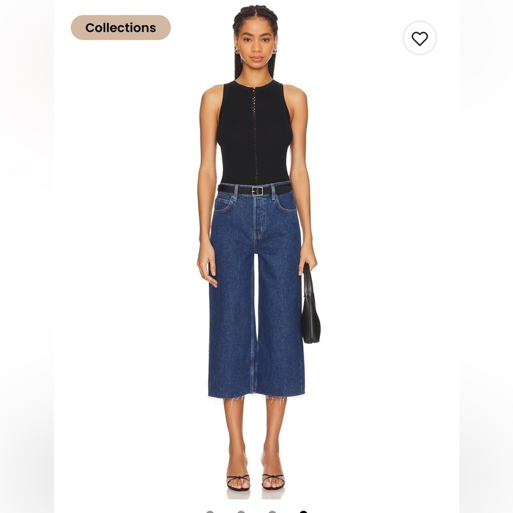 Frame High Rise Easy Capri Jeans